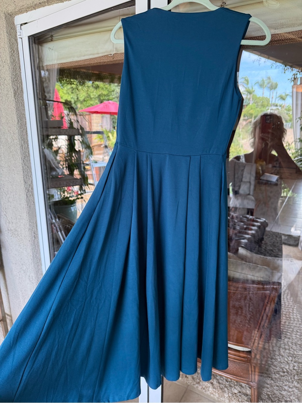 OGL Teal Square-Neck Midi Dress - Picture 2 of 6